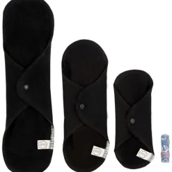 Set Prova di Assorbenti Riutilizzabili, Black