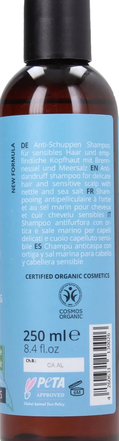 Shampoo Anti-Dandruff Nettle & Sea Salt, 250 ml