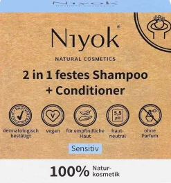 Shampoo & Balsamo 2in1 in Formato Solido Sensitiv, 80 g