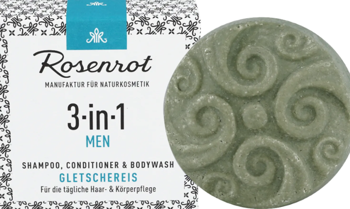 ShampooBit® MEN Trattamento Solido 3in1 "Freschezza Glaciale", 55 g