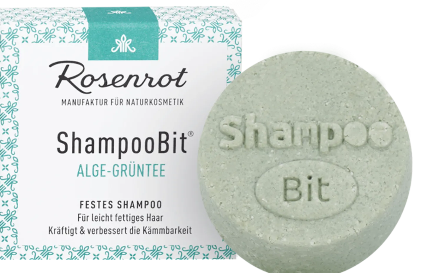 ShampooBit® Shampoo Solido Alghe e Tè Verde, 55 g