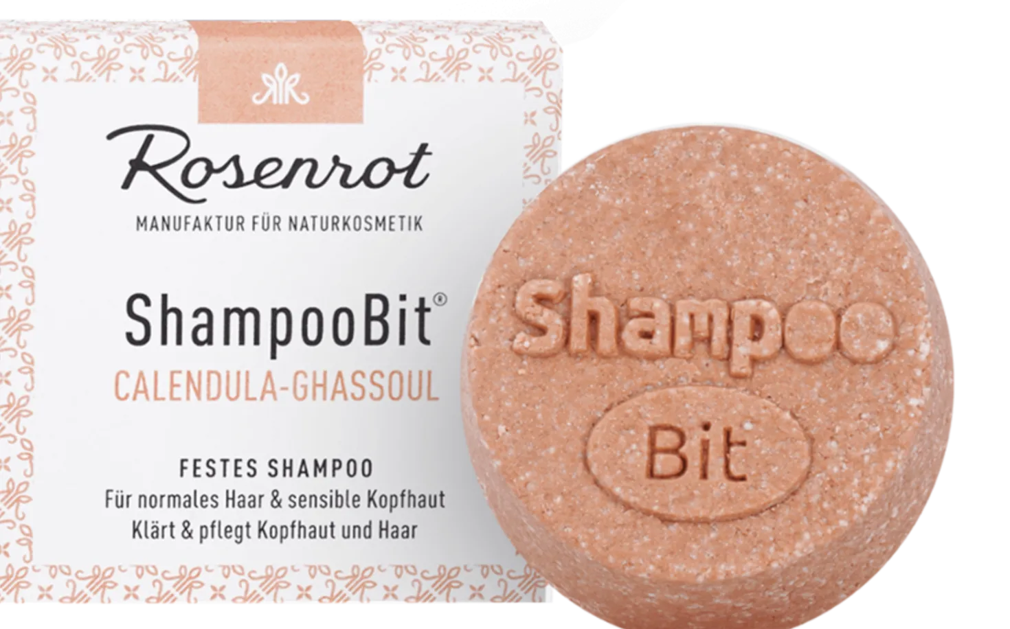 ShampooBit® Shampoo Solido Calendula e Ghassoul, 55 g
