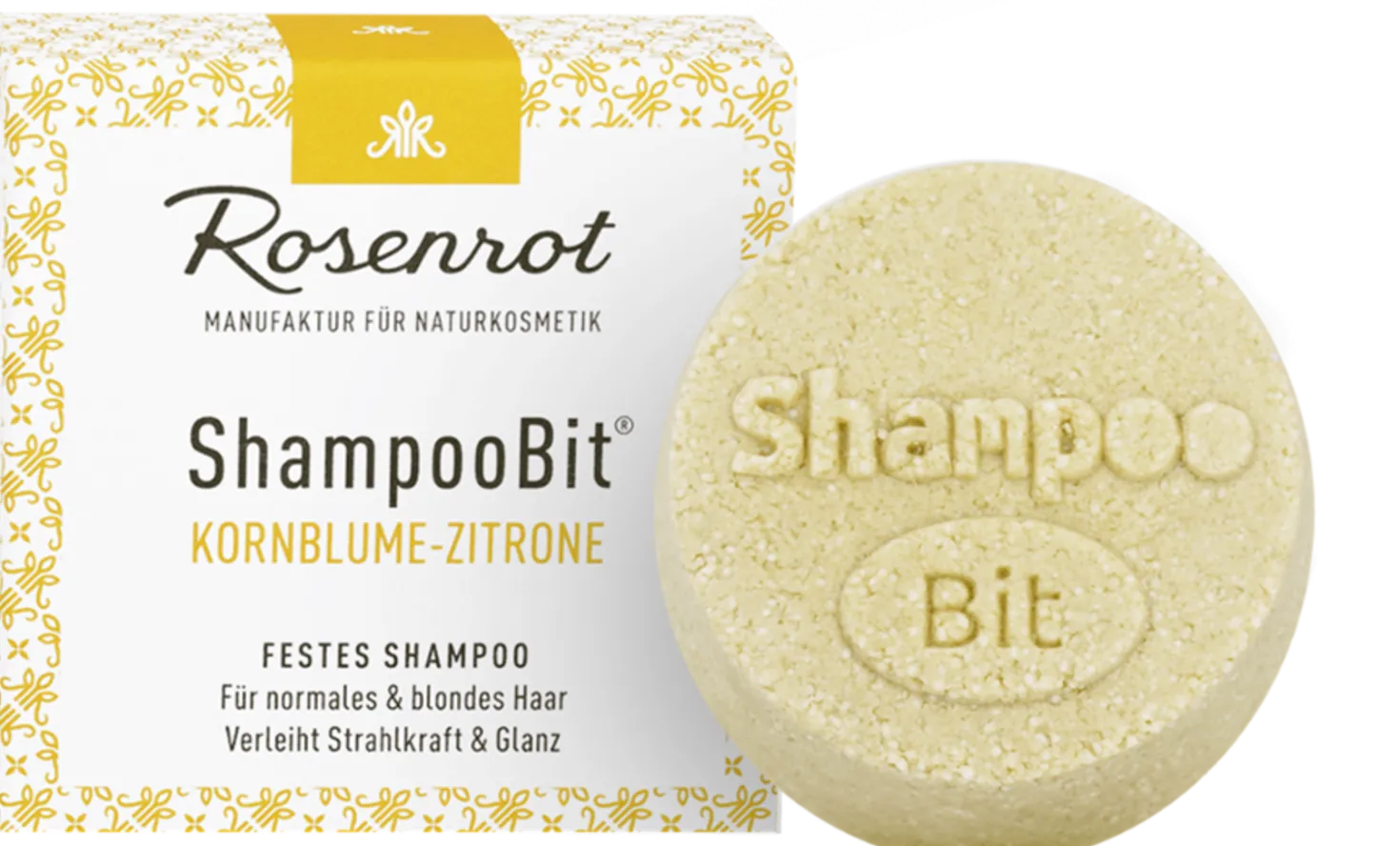 ShampooBit® Shampoo Solido Fiordaliso e Limone, 55 g