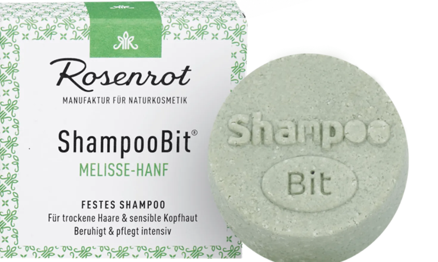 ShampooBit® Shampoo Solido Melissa e Canapa, 55 g