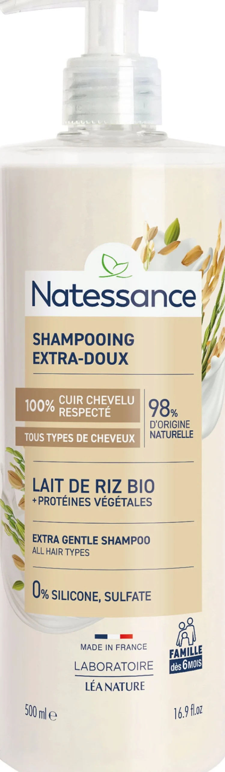 Shampoo Extra Delicato Latte di Riso, 500 ml