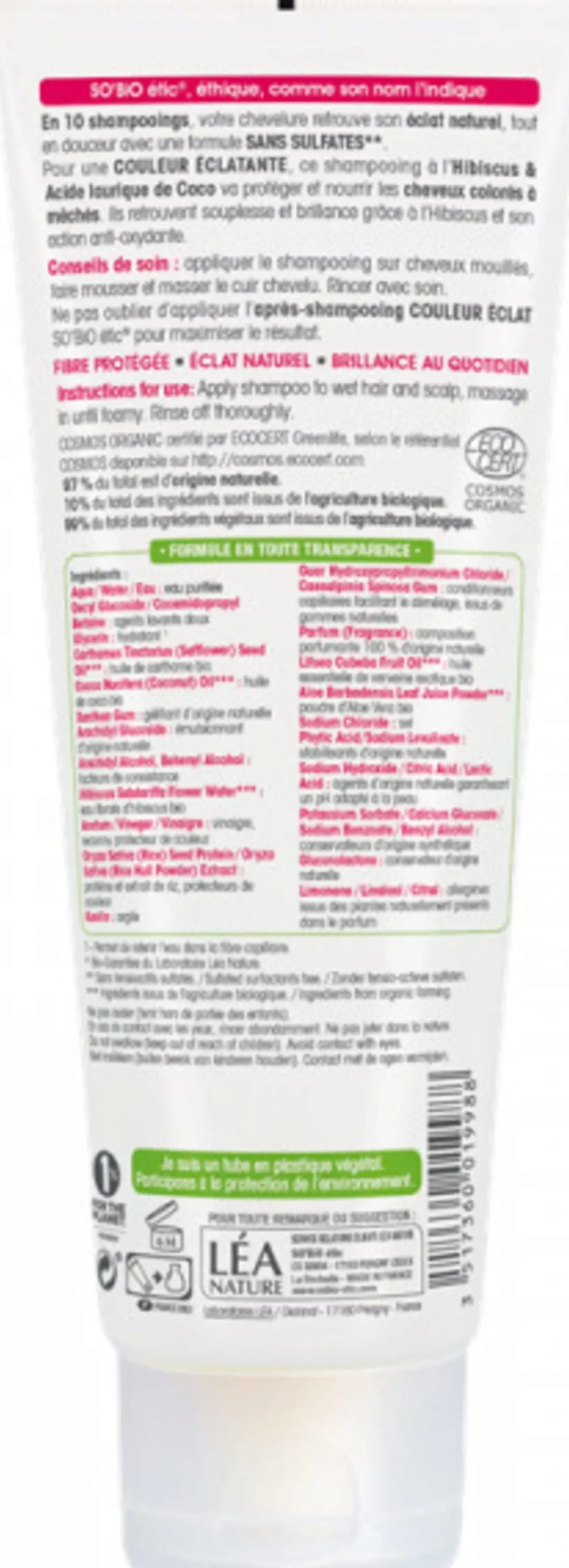 Shampoo Lucidante con Ibisco Bio, 250 ml