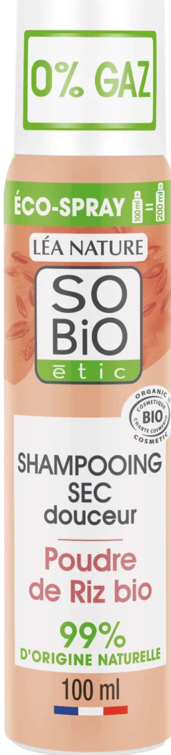 Shampoo Secco Delicato con Polvere di Riso Bio, 100 ml