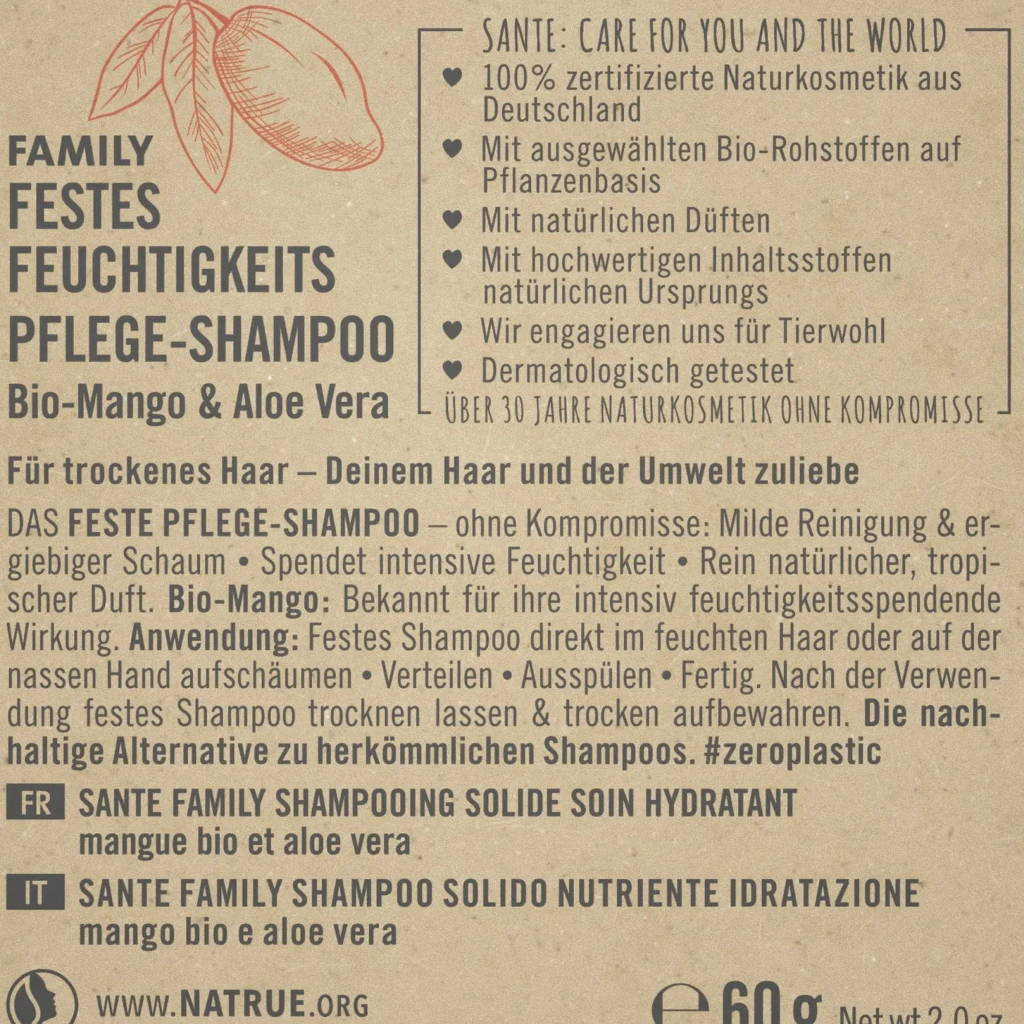 Shampoo Solido Idratante, 60 g
