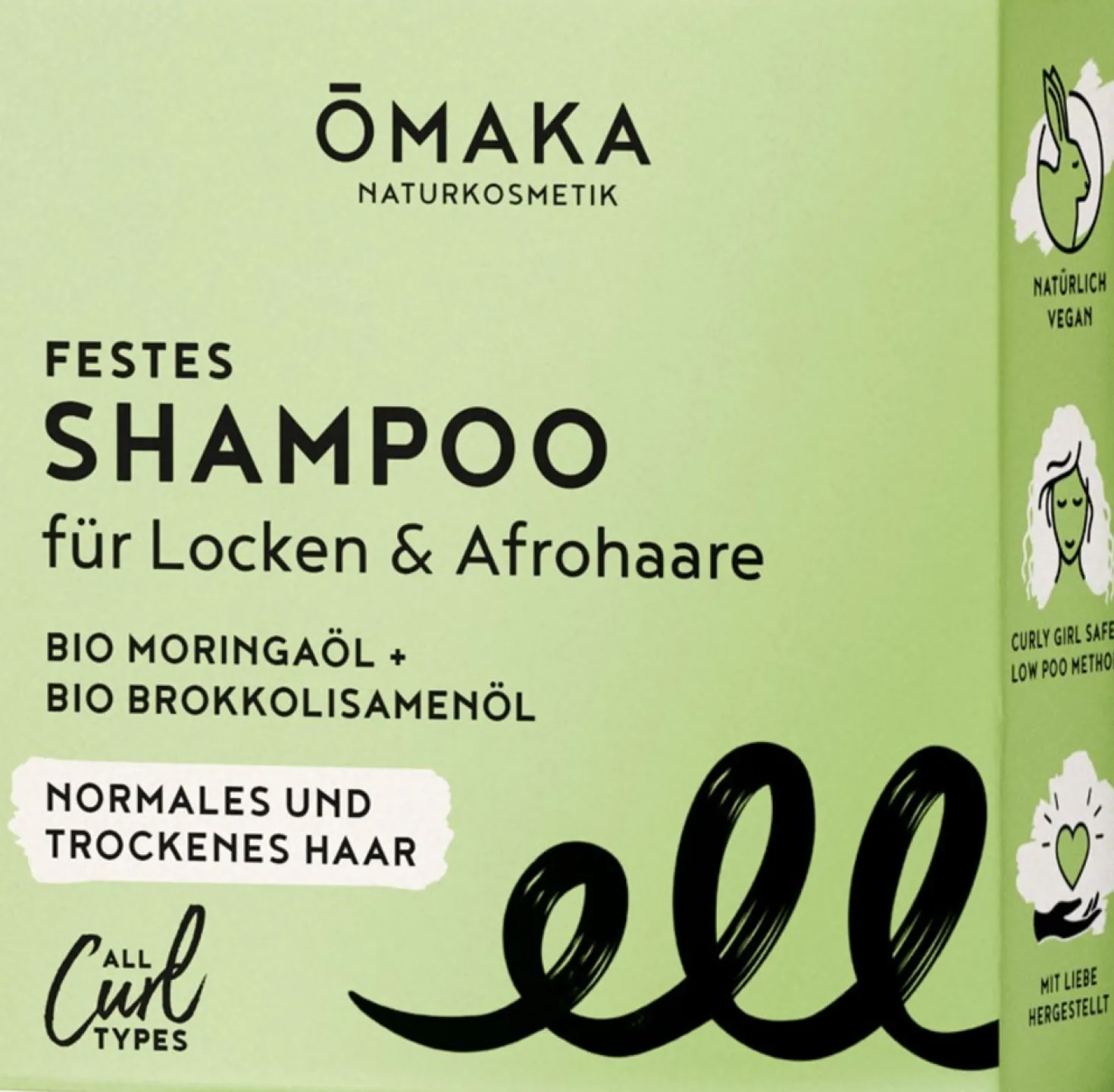 Ō5 Shampoo Solido Olio di Moringa Bio e Olio di Semi di Broccoli Bio, 55 g