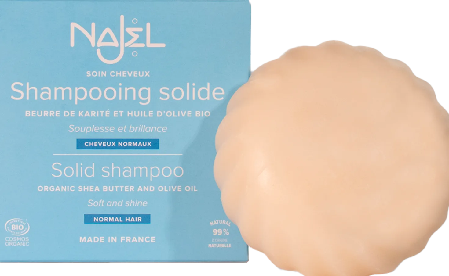 Shampoo Solido per Capelli Normali, 75 g