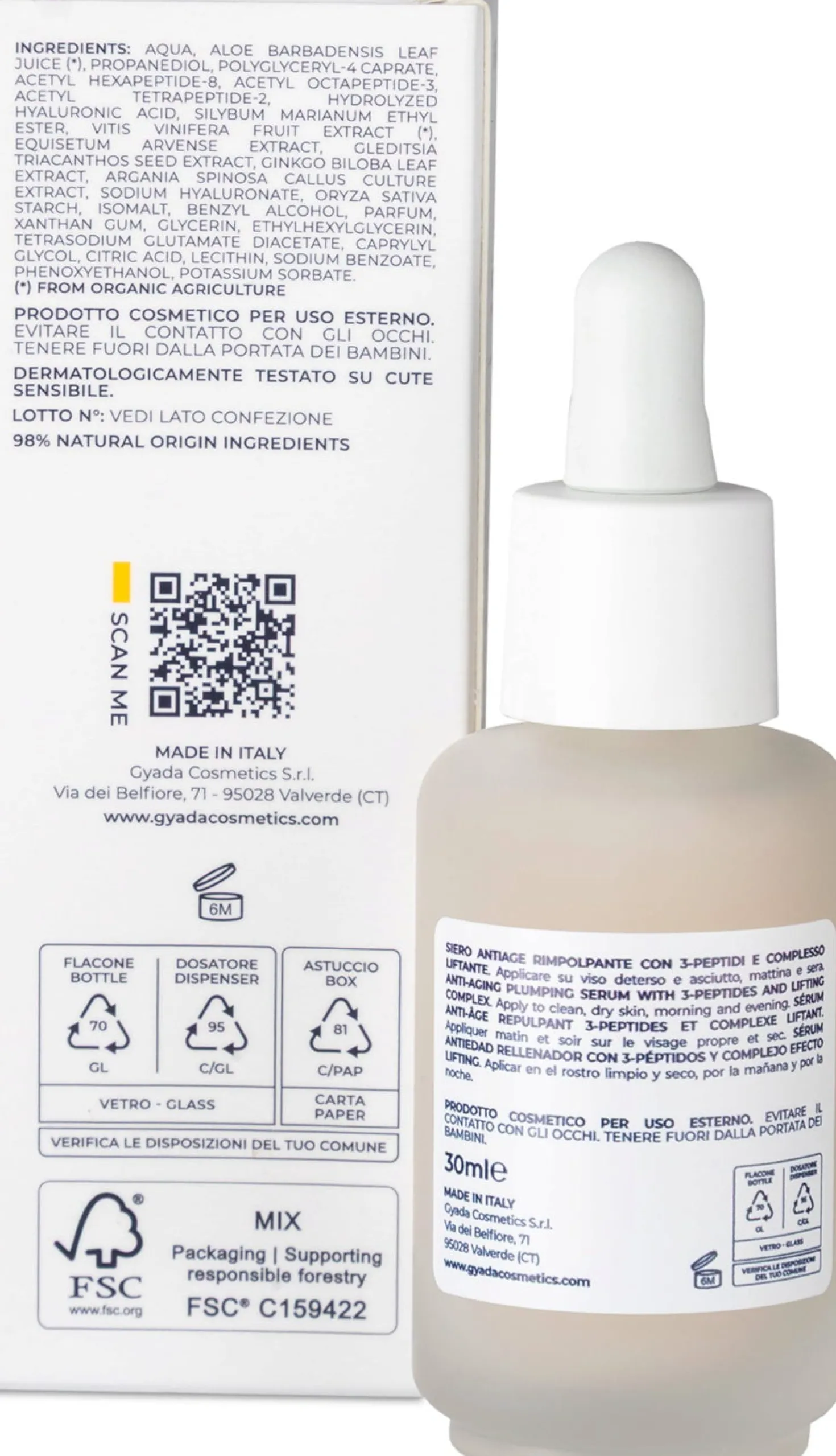 Siero Antiage Rimpolpante, 30 ml