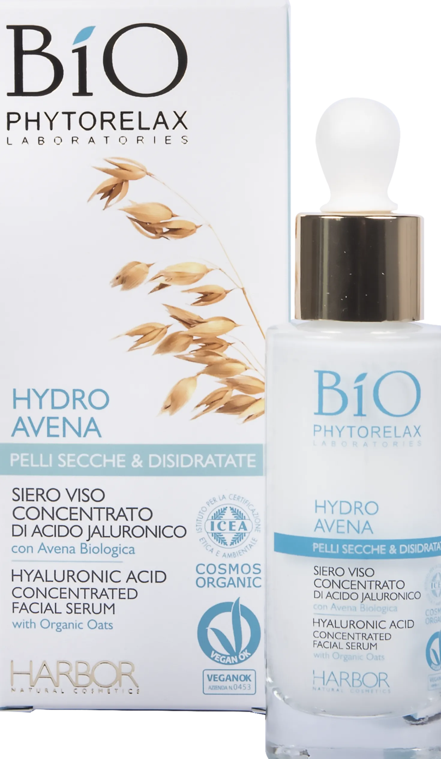 Siero Viso Concentrato di Acido Ialuronico - Hydro Avena, 30 ml