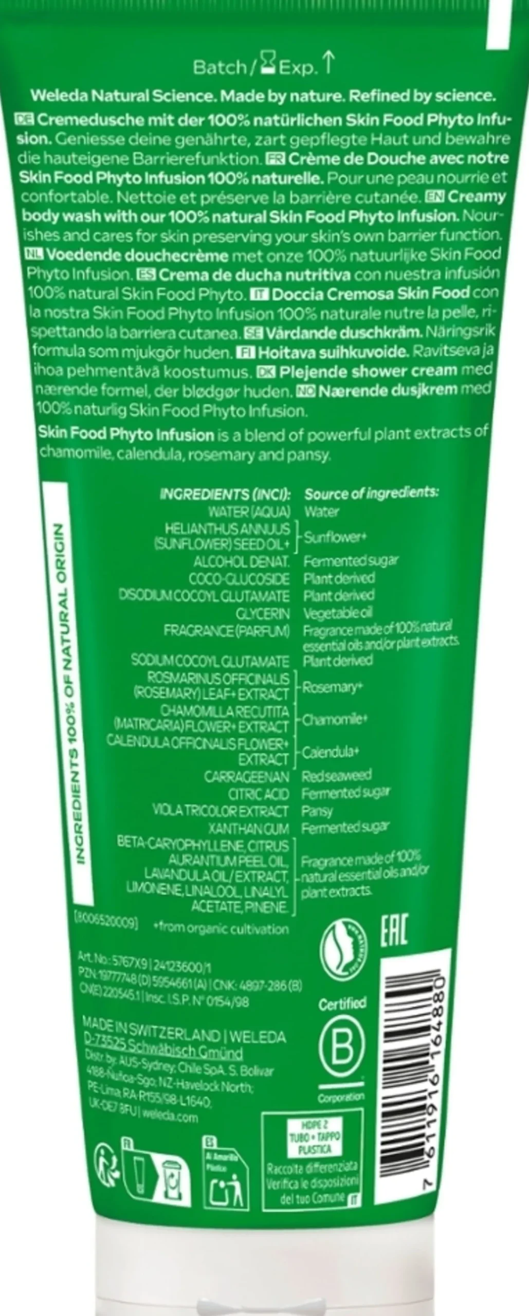 Skin Food - Doccia Cremosa, 200 ml