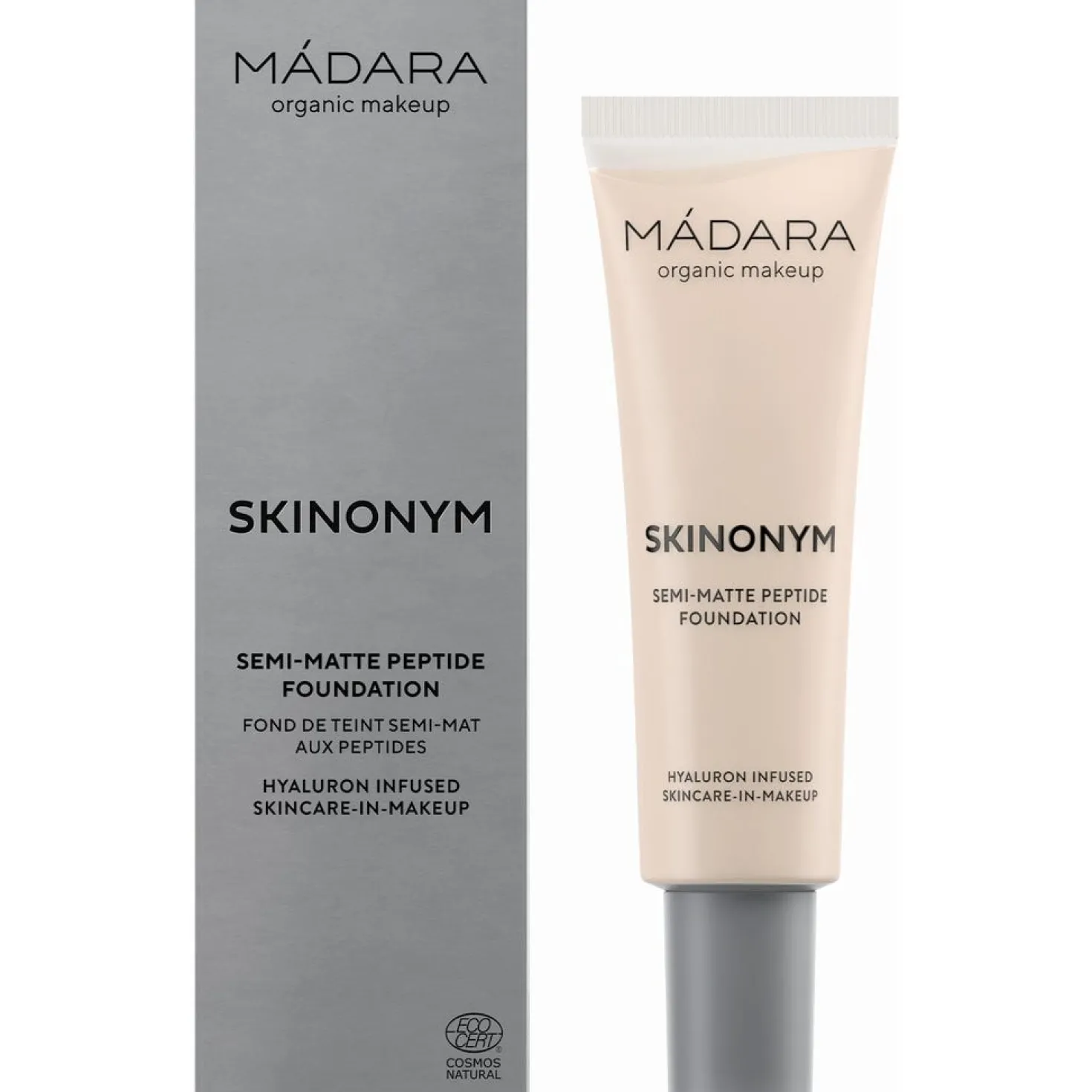 SKINONYM Semi-Matte Peptide Foundation, 20 Ivory (30 ml)