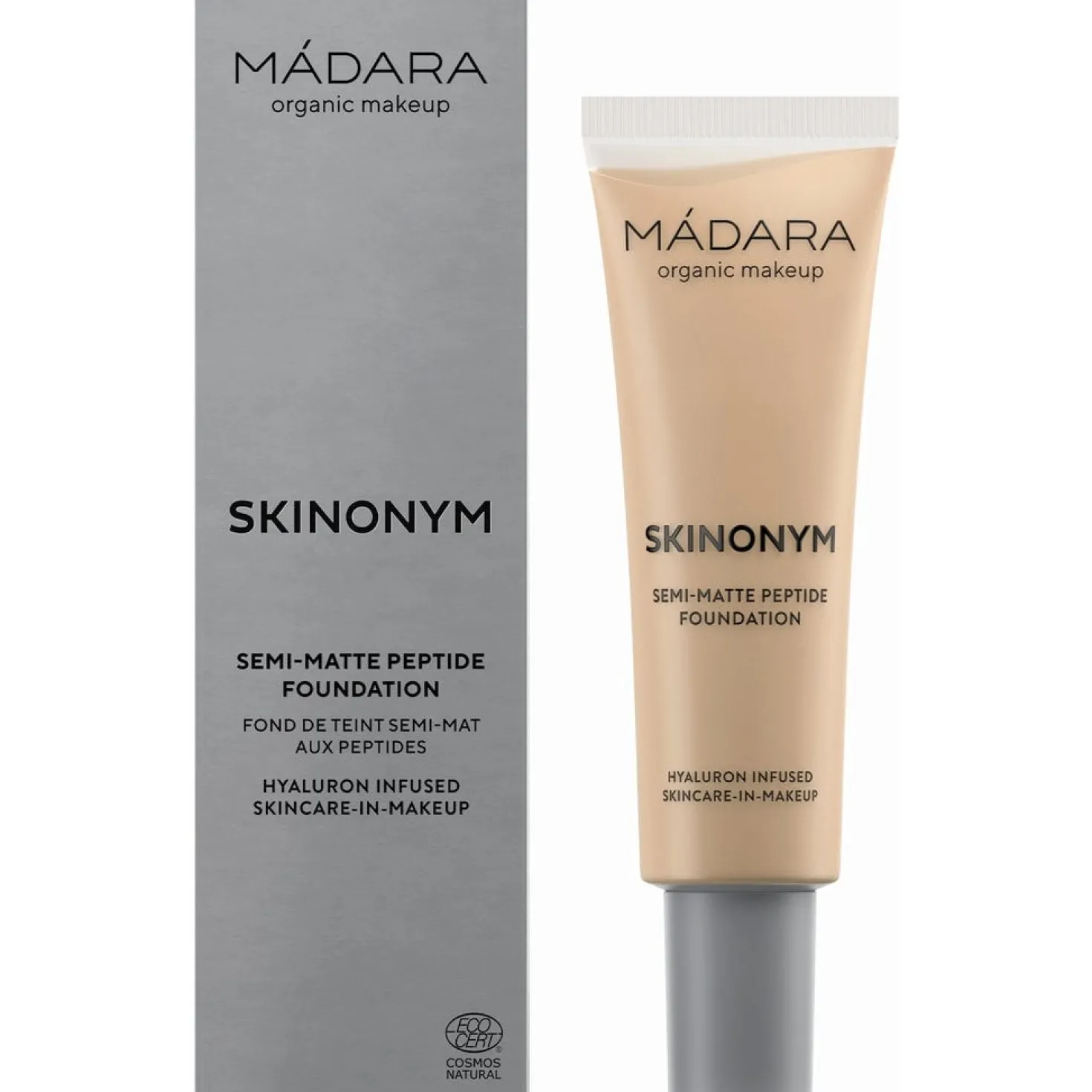 SKINONYM Semi-Matte Peptide Foundation, 20 Ivory (30 ml)