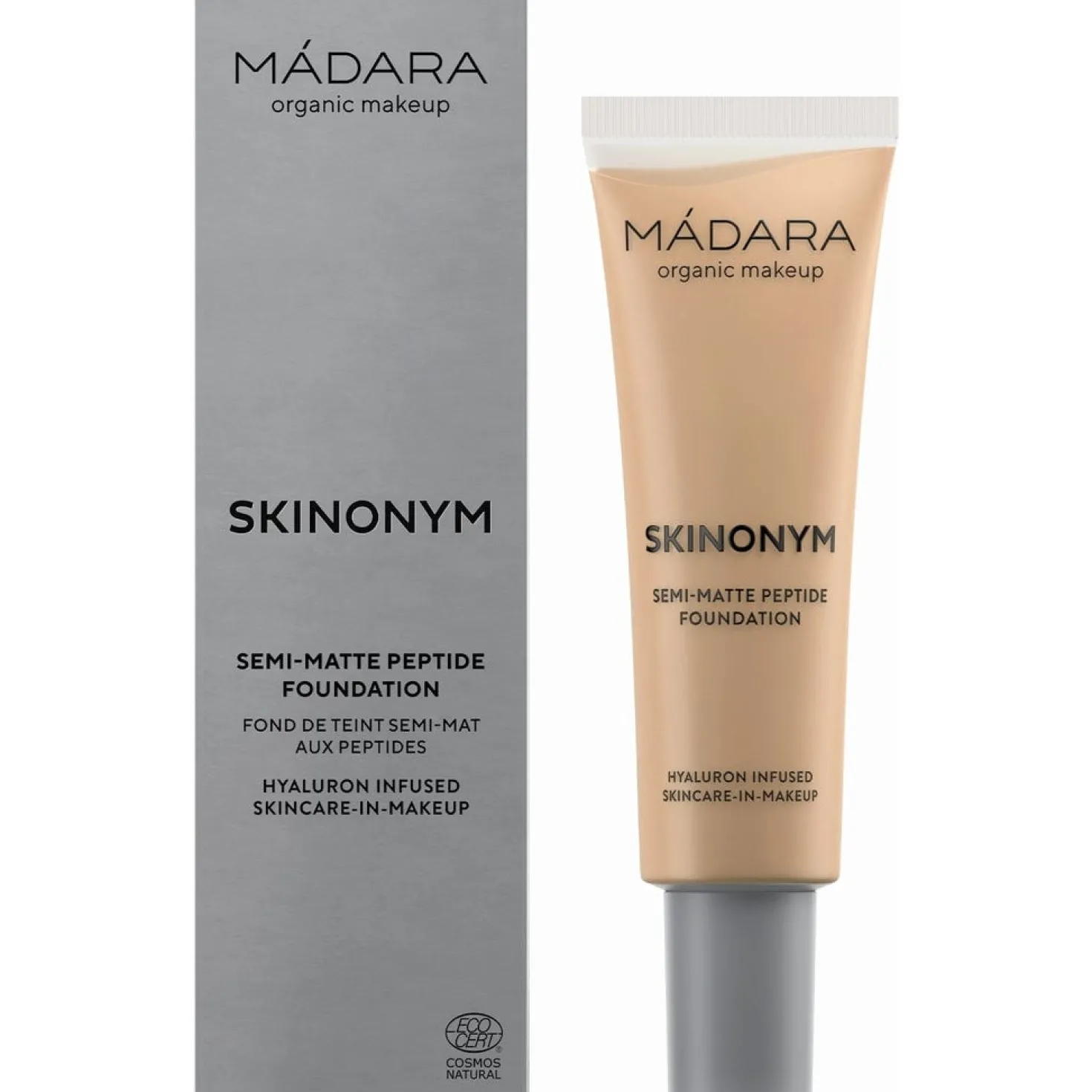 SKINONYM Semi-Matte Peptide Foundation, 20 Ivory (30 ml)