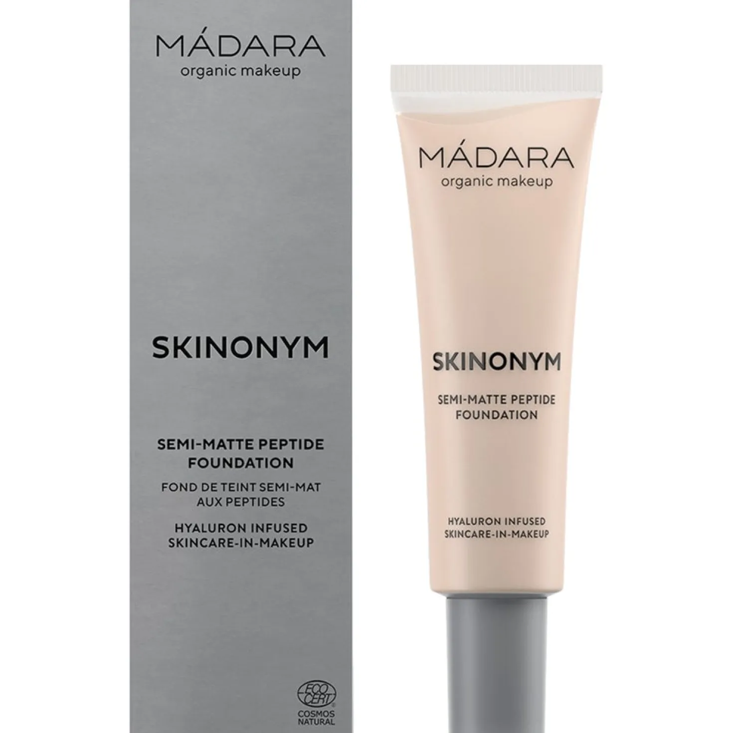 SKINONYM Semi-Matte Peptide Foundation, 20 Ivory (30 ml)