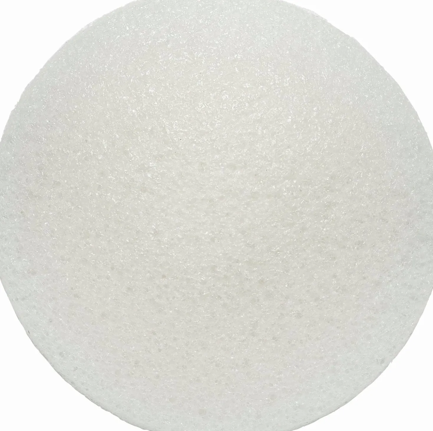 Slim Round White Pure Baby Sponge