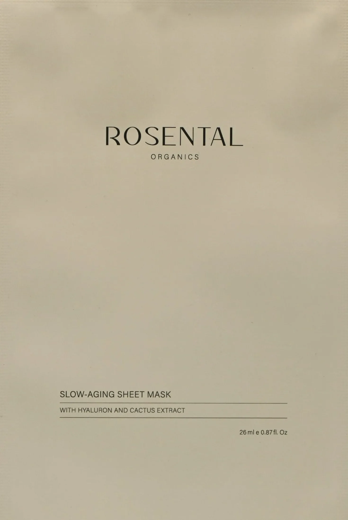 Slow-Aging Sheet Mask