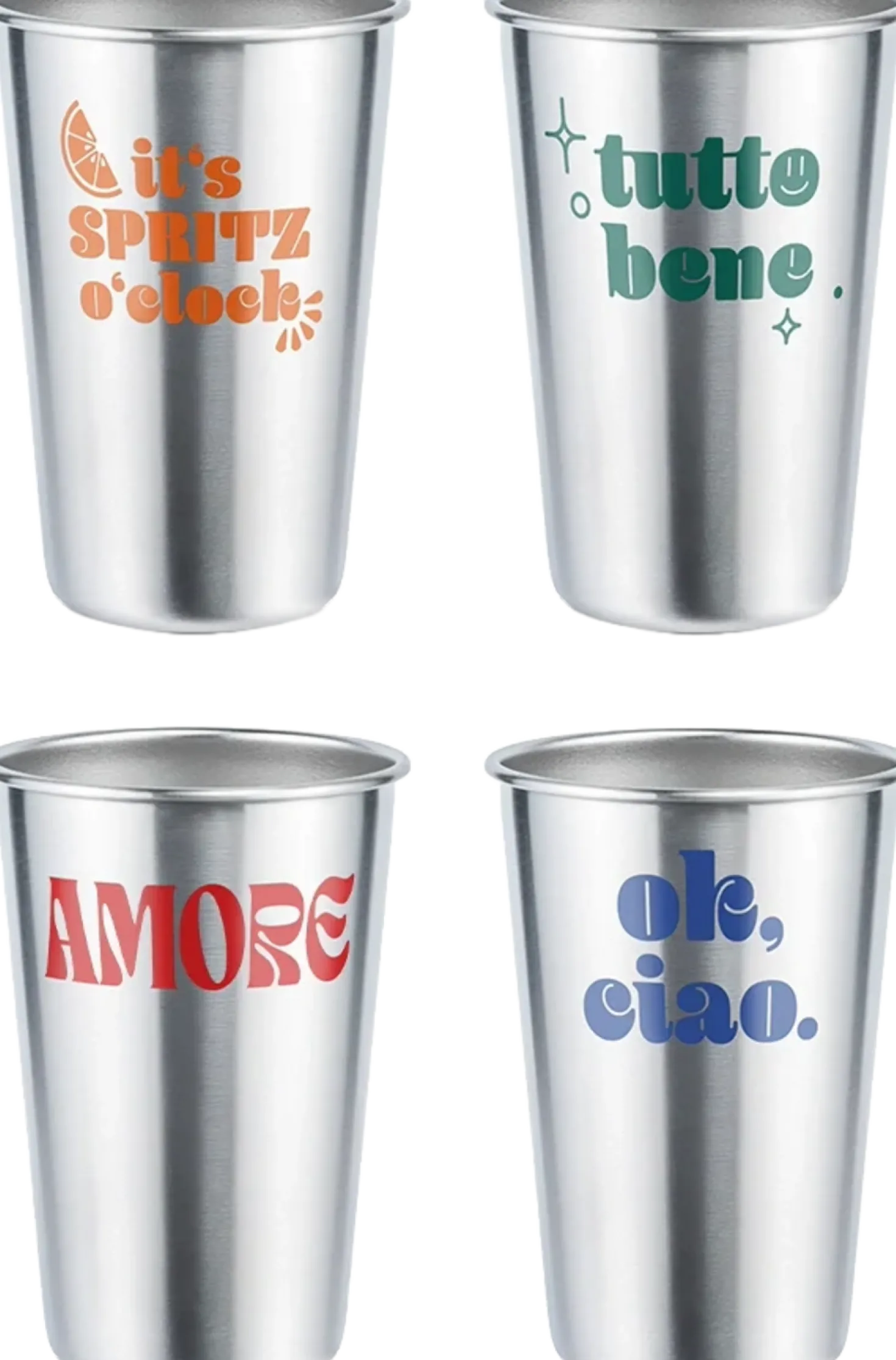 Soulcup Steel "Dolce Vita", 4 Pezzi