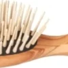 Spazzola in Legno di Ulivo per Capelli Lunghi a 9 File, 1 Pz.