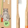 Spazzolini Morbidi per Bambini, Ippopotamo (2 pezzi)