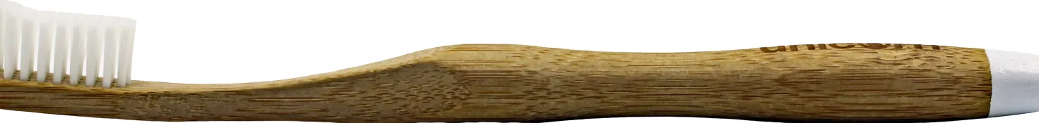Spazzolino da Denti in Bambù Bianco - Setole Morbide