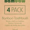 Spazzolino da Denti in Bambù - Duro, 4 pezzi