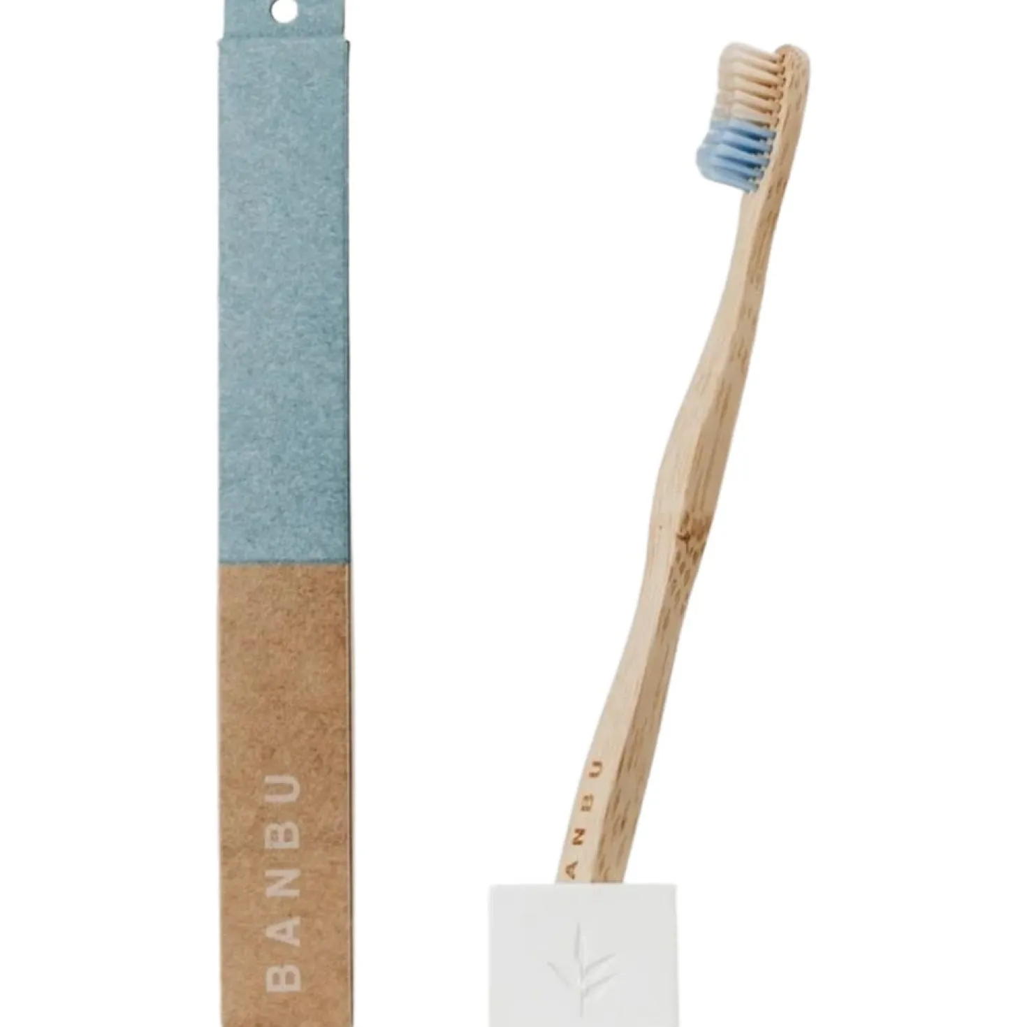Spazzolino da Denti Medio in Bambù, Blu