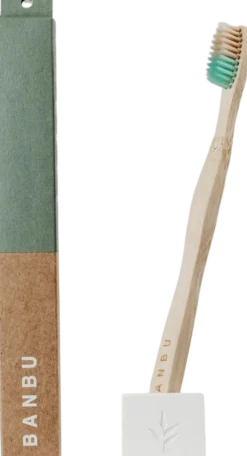 Spazzolino da Denti Morbido in Bambù, Verde
