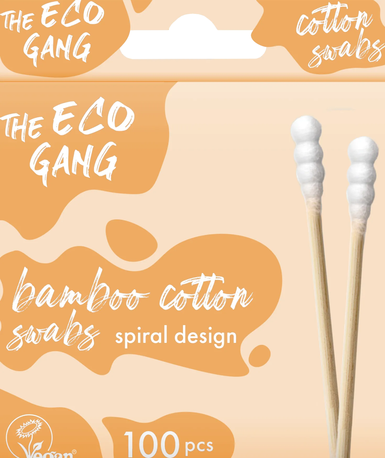 Spiral Cotton Swabs, 100 pezzi