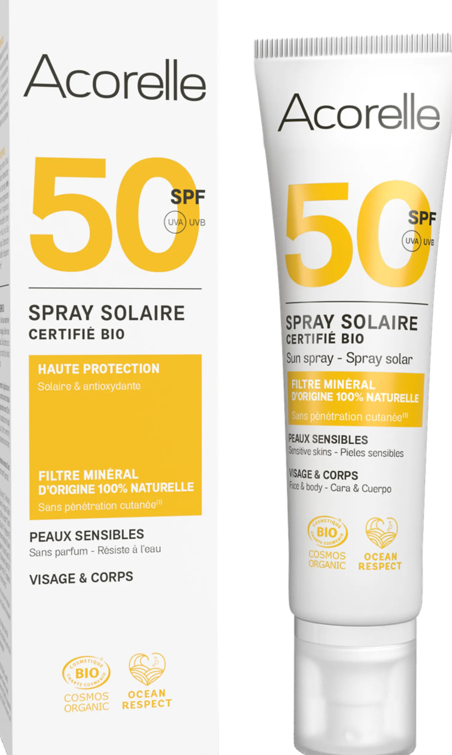Spray Solare Senza Profumo SPF 50, 100 ml