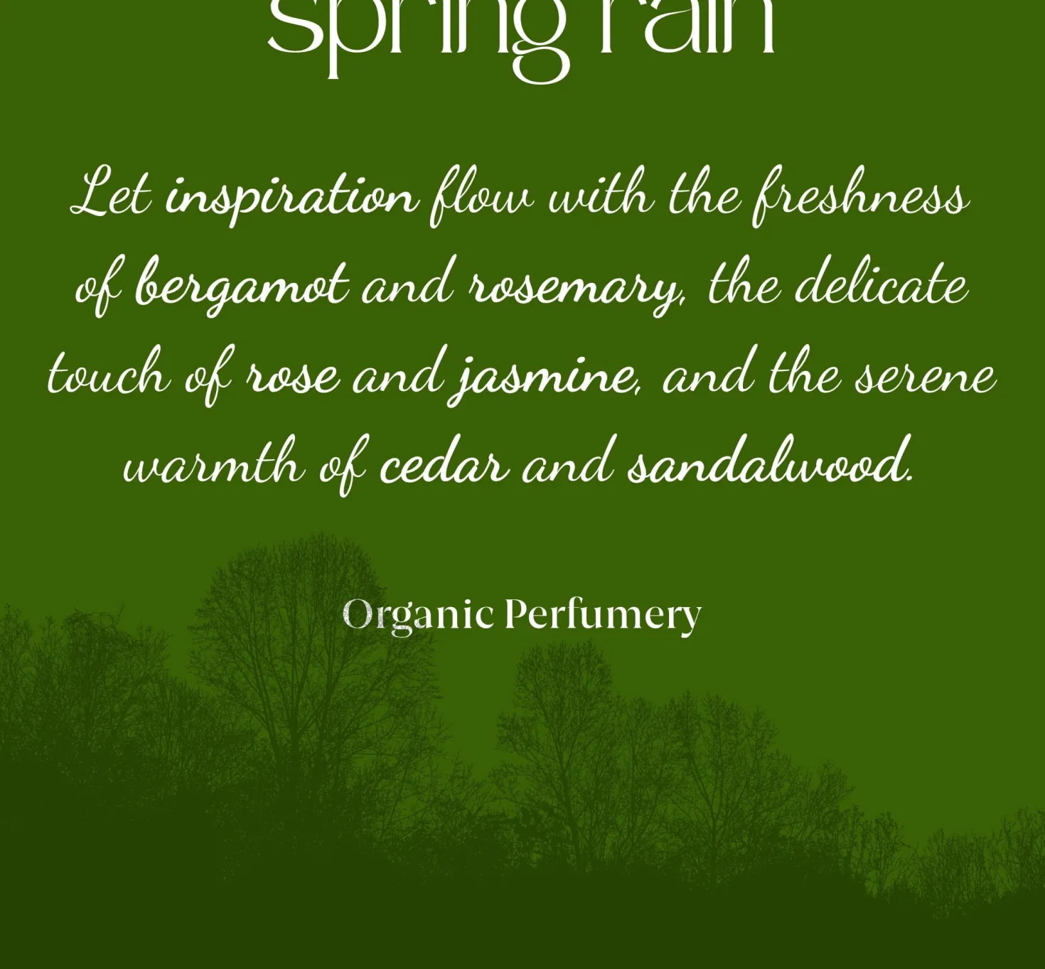 Spring Rain Organic Fresh Fragrance, 200 ml