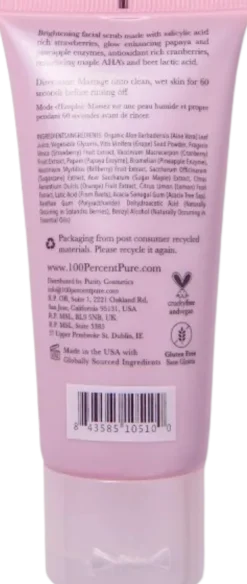 Strawberry Brightening Scrub, 59 ml