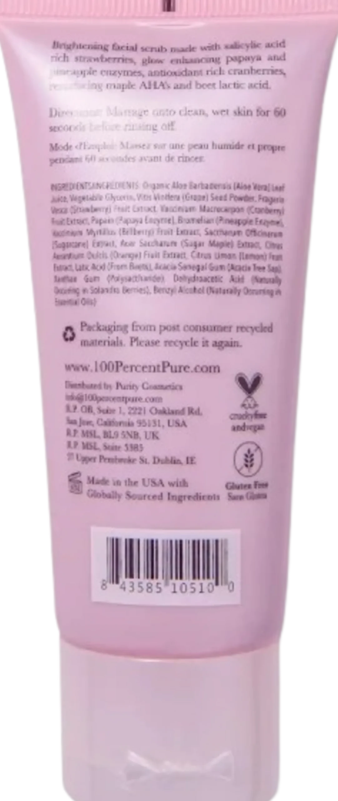 Strawberry Brightening Scrub, 59 ml