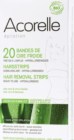 Strisce Depilatorie Ascelle & Zona Bikini, 20 pezzi