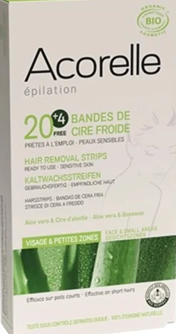 Strisce Depilatorie per il Viso, 20 pezzi