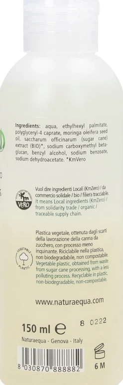 Struccante Occhi Bifasico all'Olio di Moringa, 150 ml