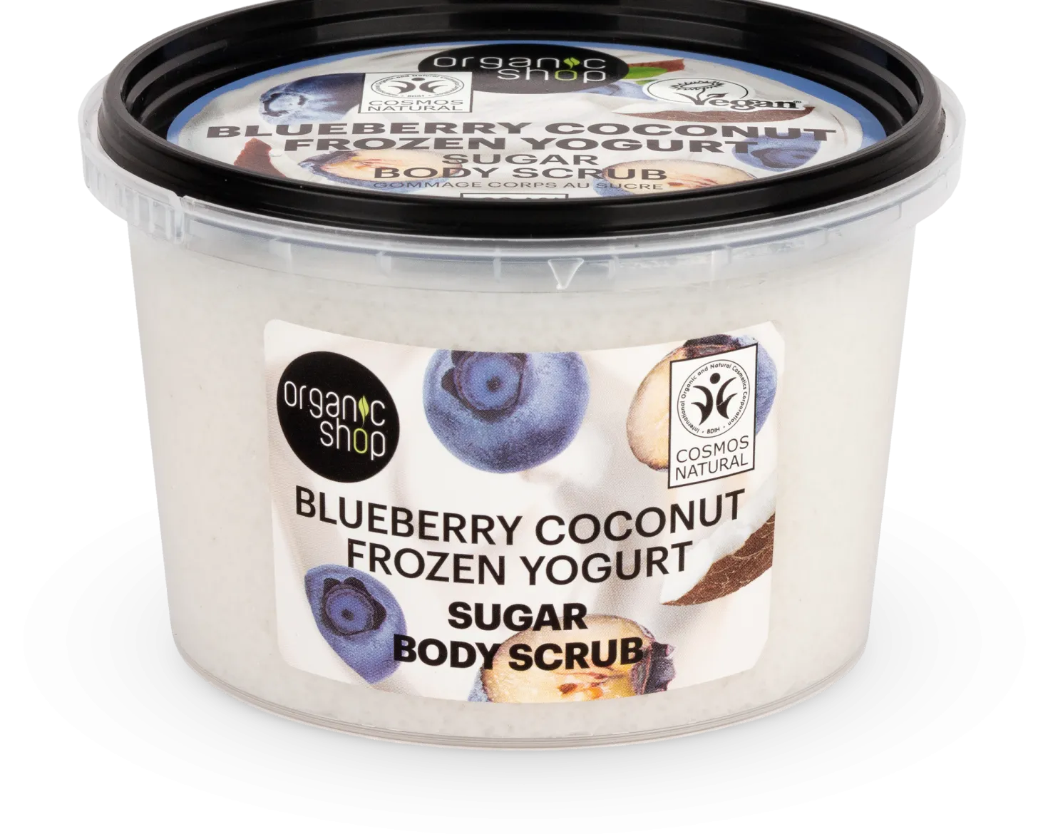 Sugar Body Scrub Blueberry Coconut Frozen Yogurt, 250 ml