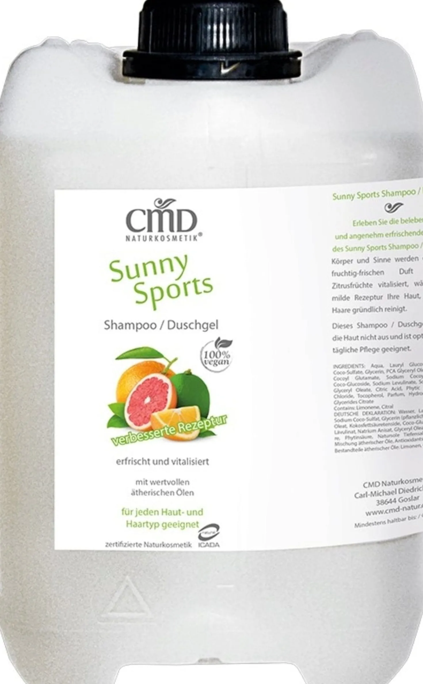Sunny Sports Shampoo & Gel Doccia Formato Famiglia, 2,50 L