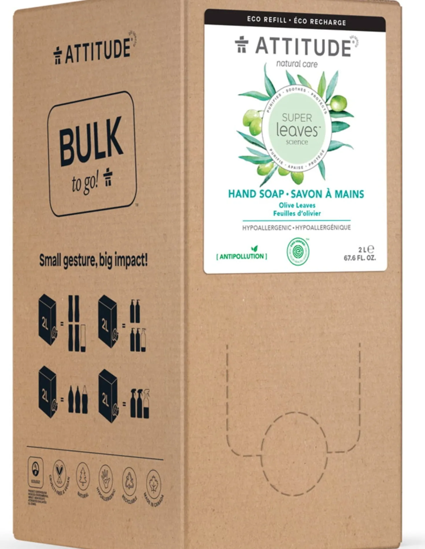Super Leaves - Hand Soap Olive Leaves, 2 L