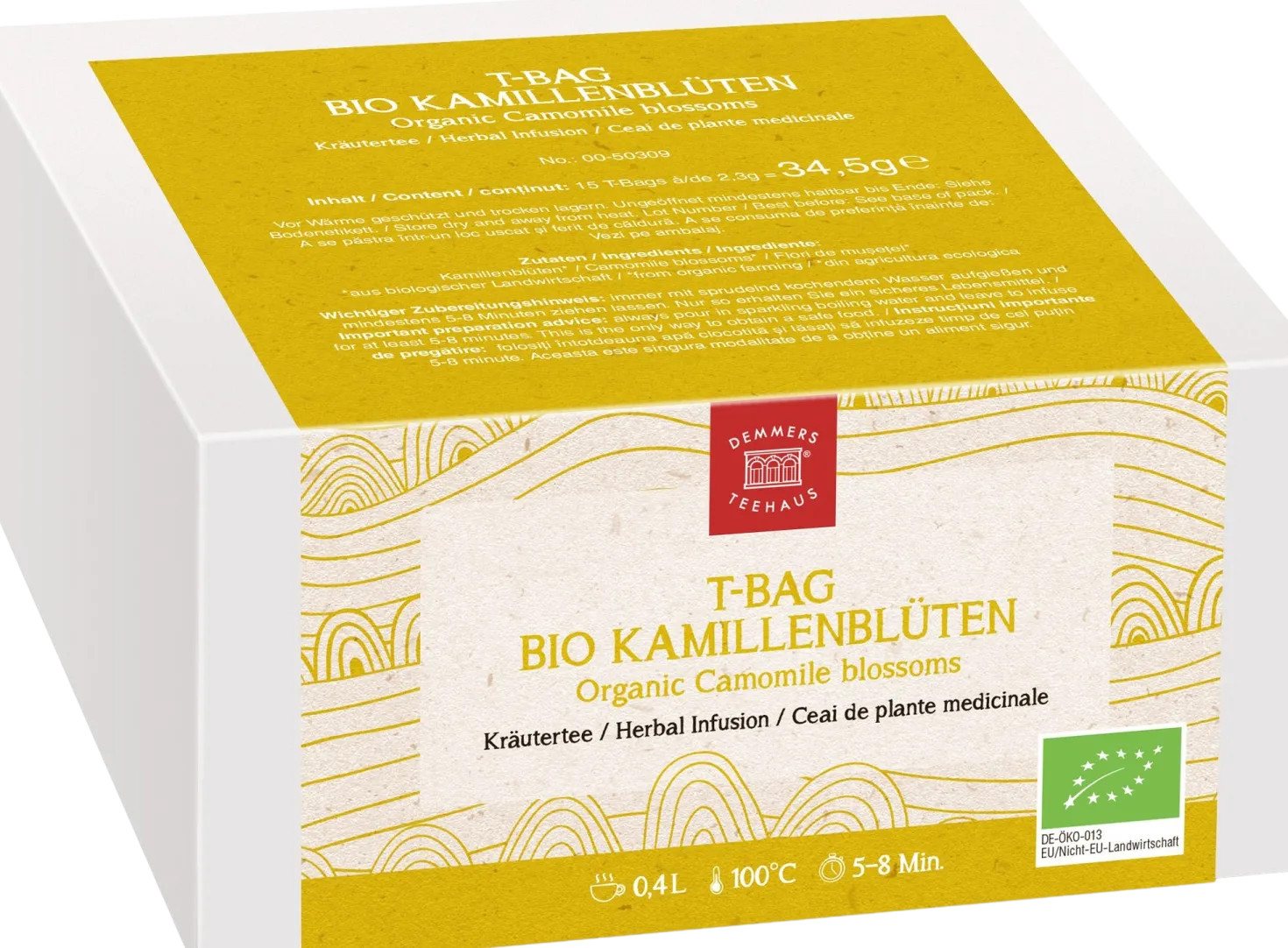 T-Bag Bio - Fiori di Camomilla, 15 bustine (34,50 g)