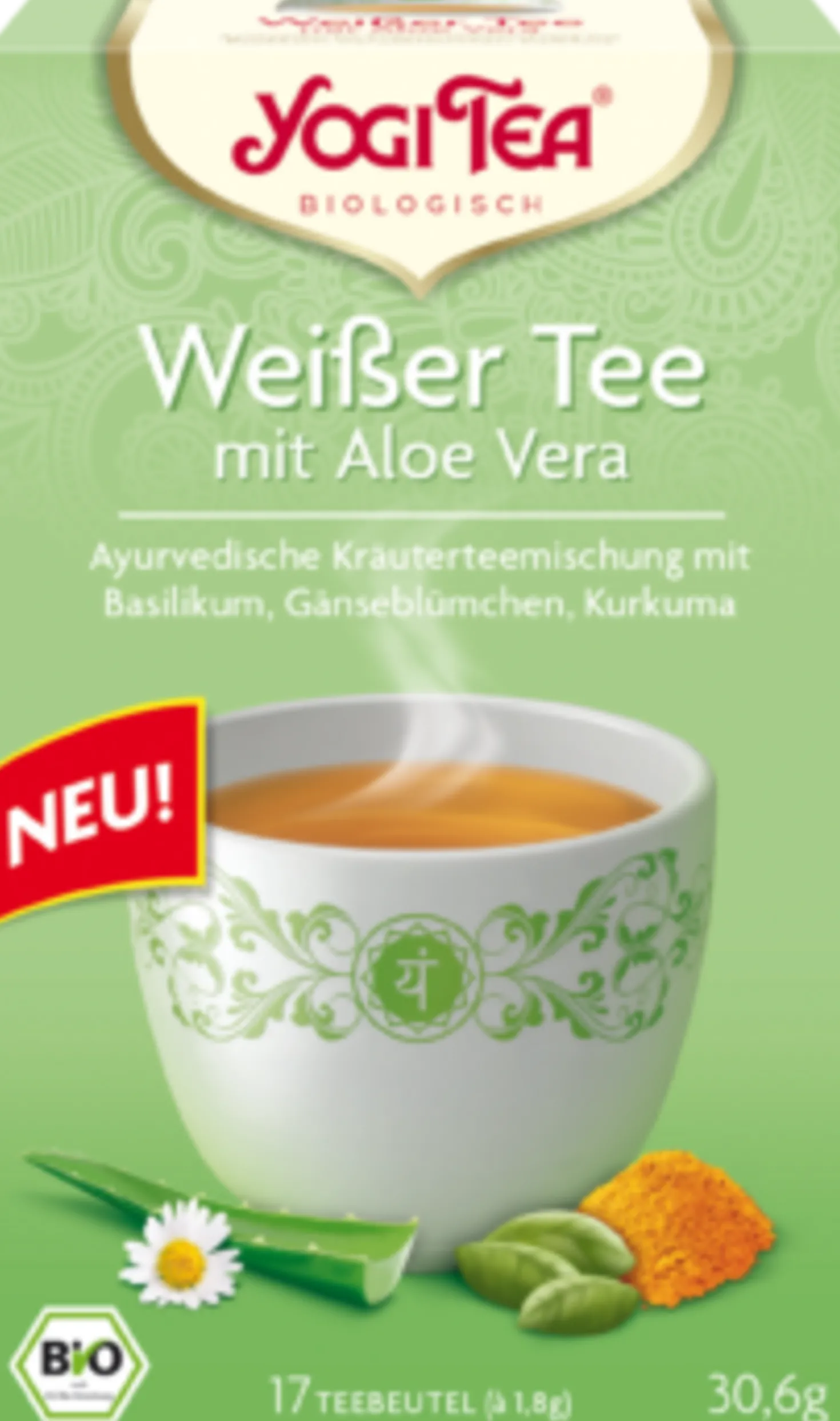 Tè Bianco Bio con Aloe Vera, 30,60 g
