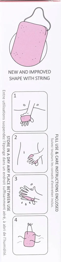 The Mandala Pink Clay Body Sponge