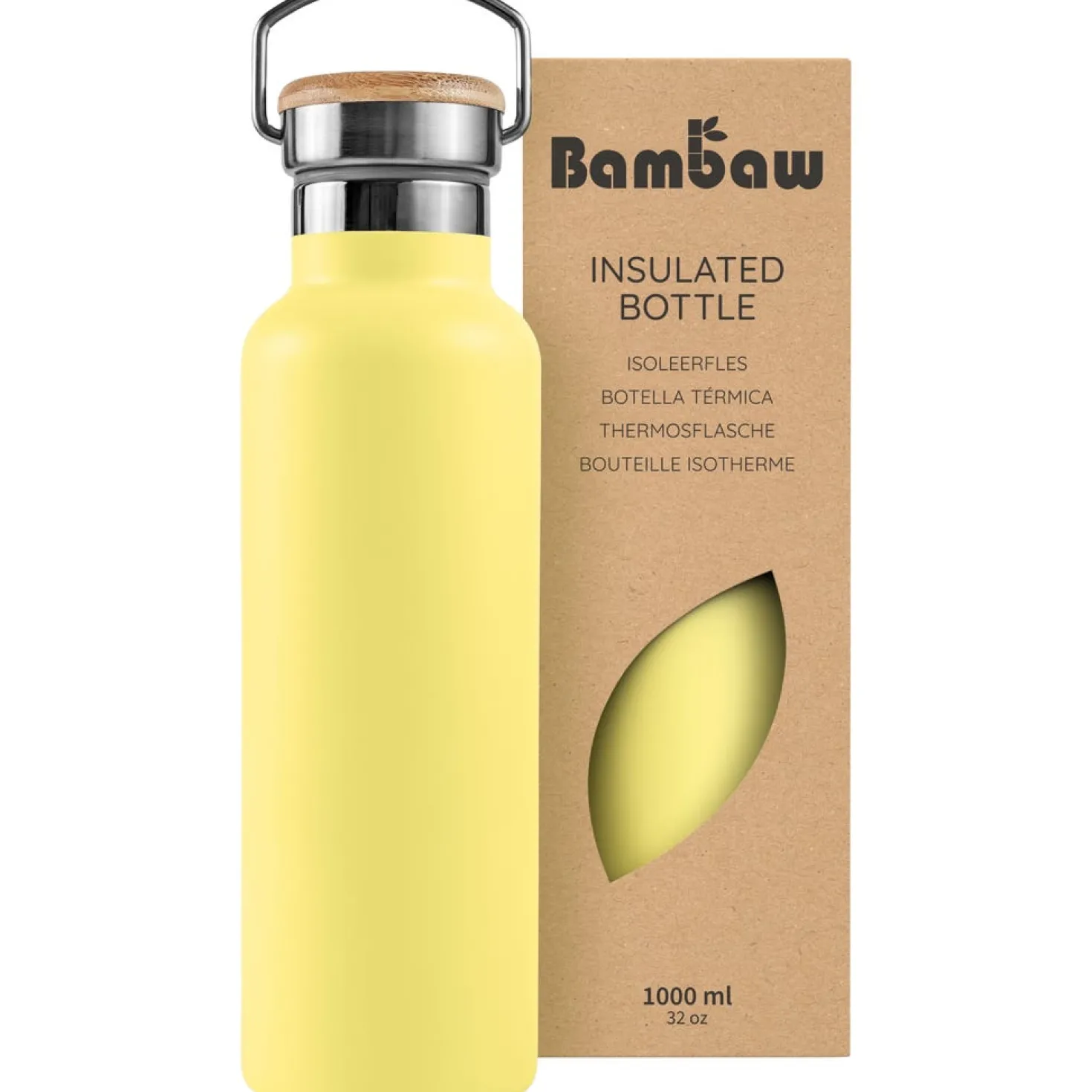Thermos in Acciaio Inossidabile, 1000 ml, Natural Steel