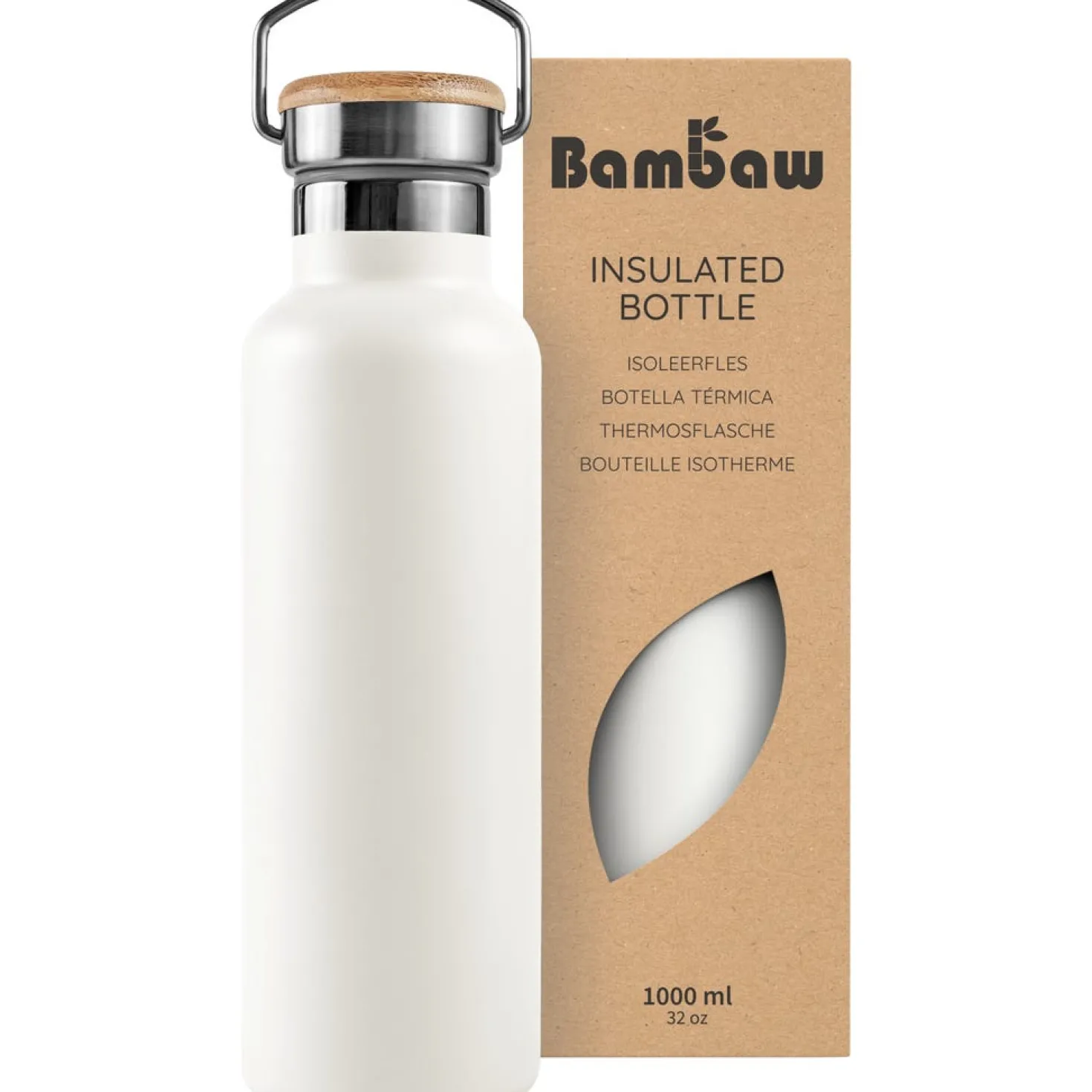 Thermos in Acciaio Inossidabile, 1000 ml, Natural Steel