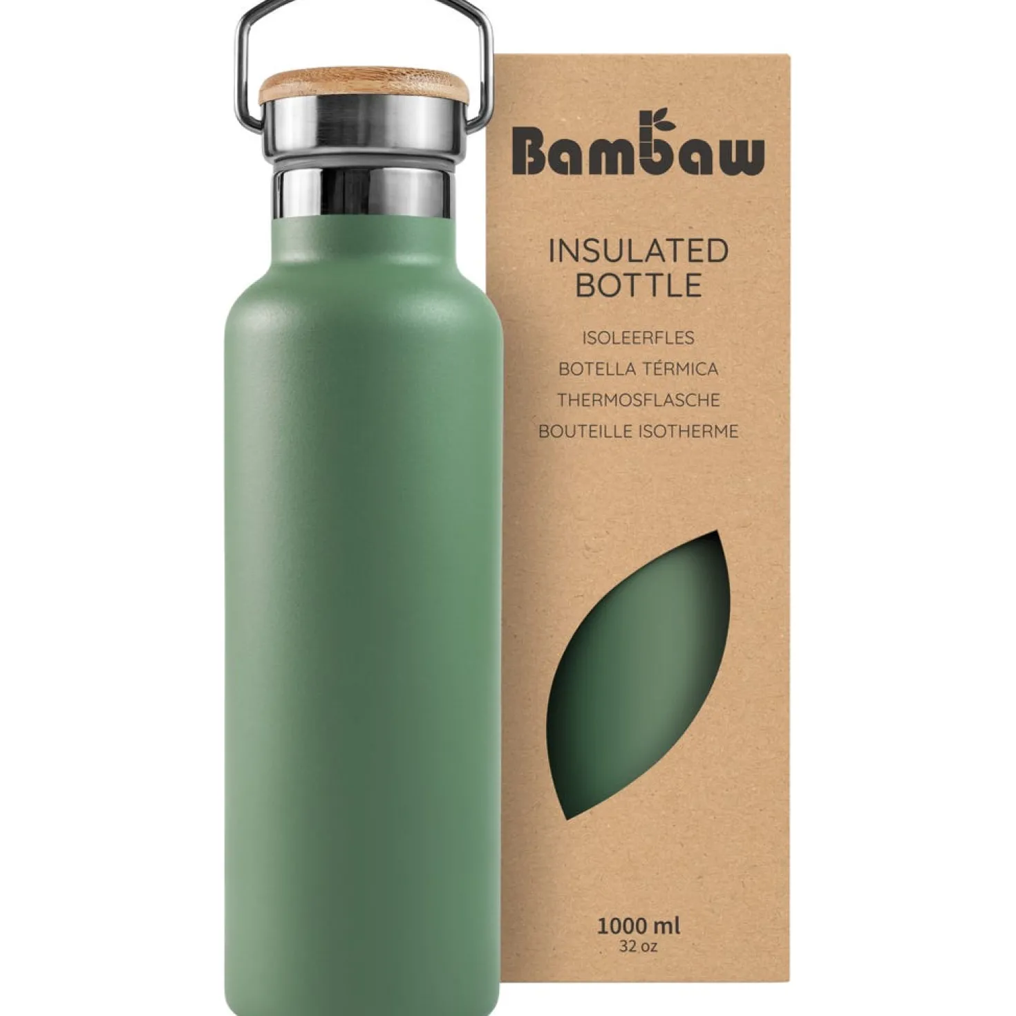 Thermos in Acciaio Inossidabile, 1000 ml, Natural Steel