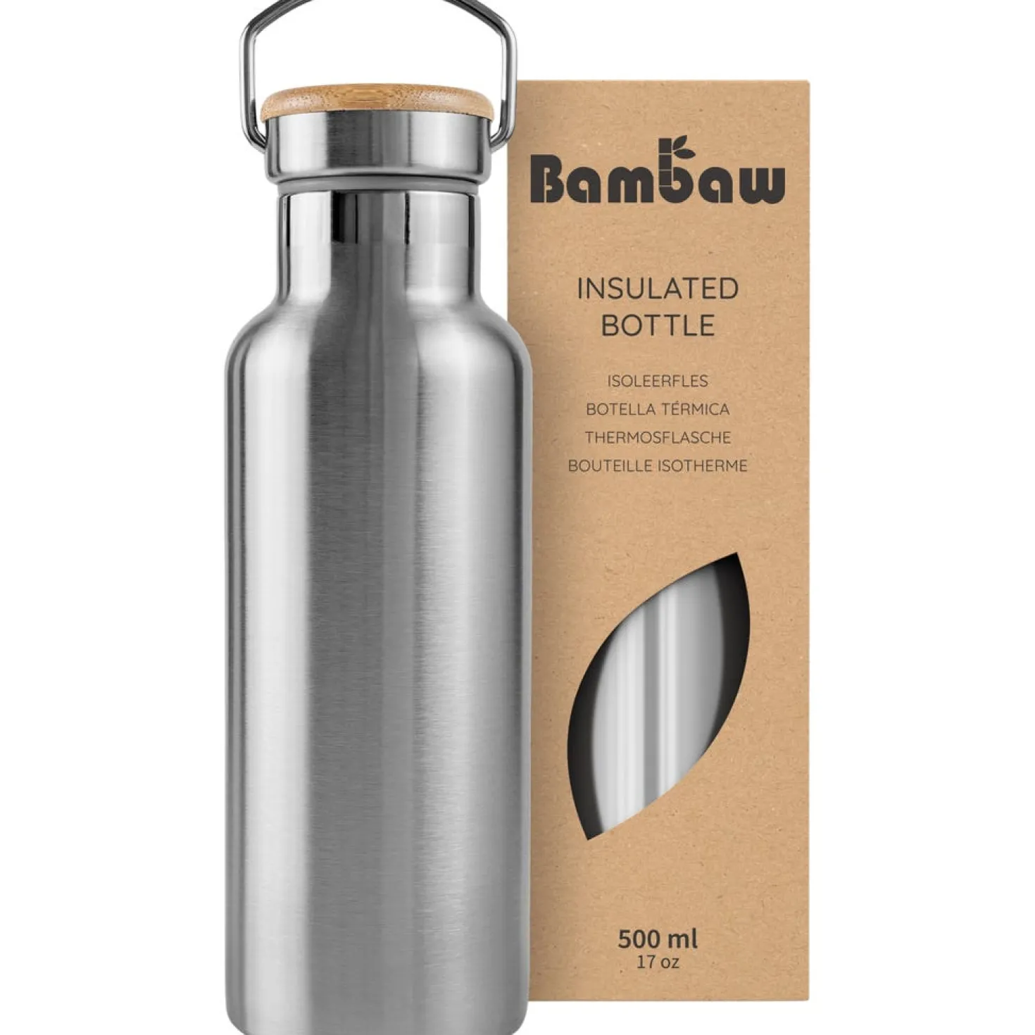 Thermos in Acciaio Inossidabile, 500 ml, Natural Steel