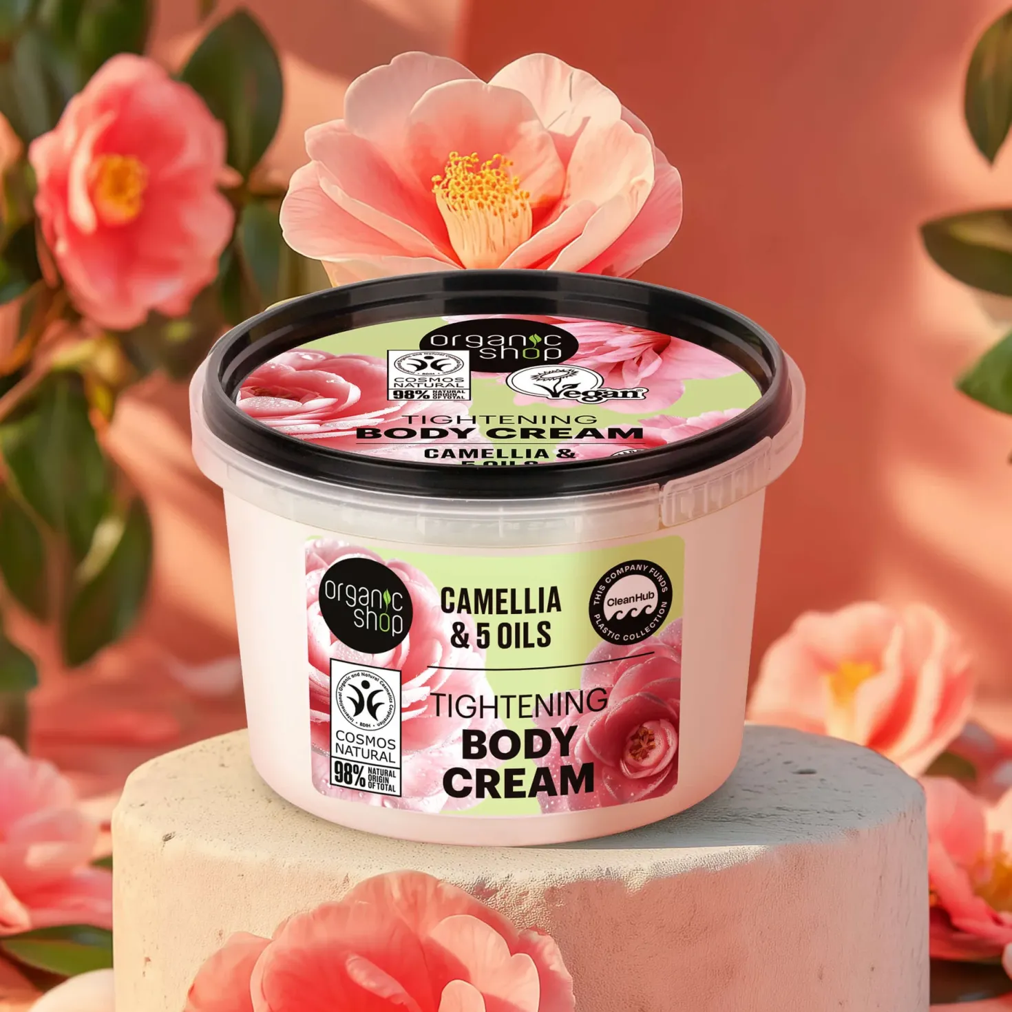 Tightening Body Cream Camelia & 5 Oils, 250 ml