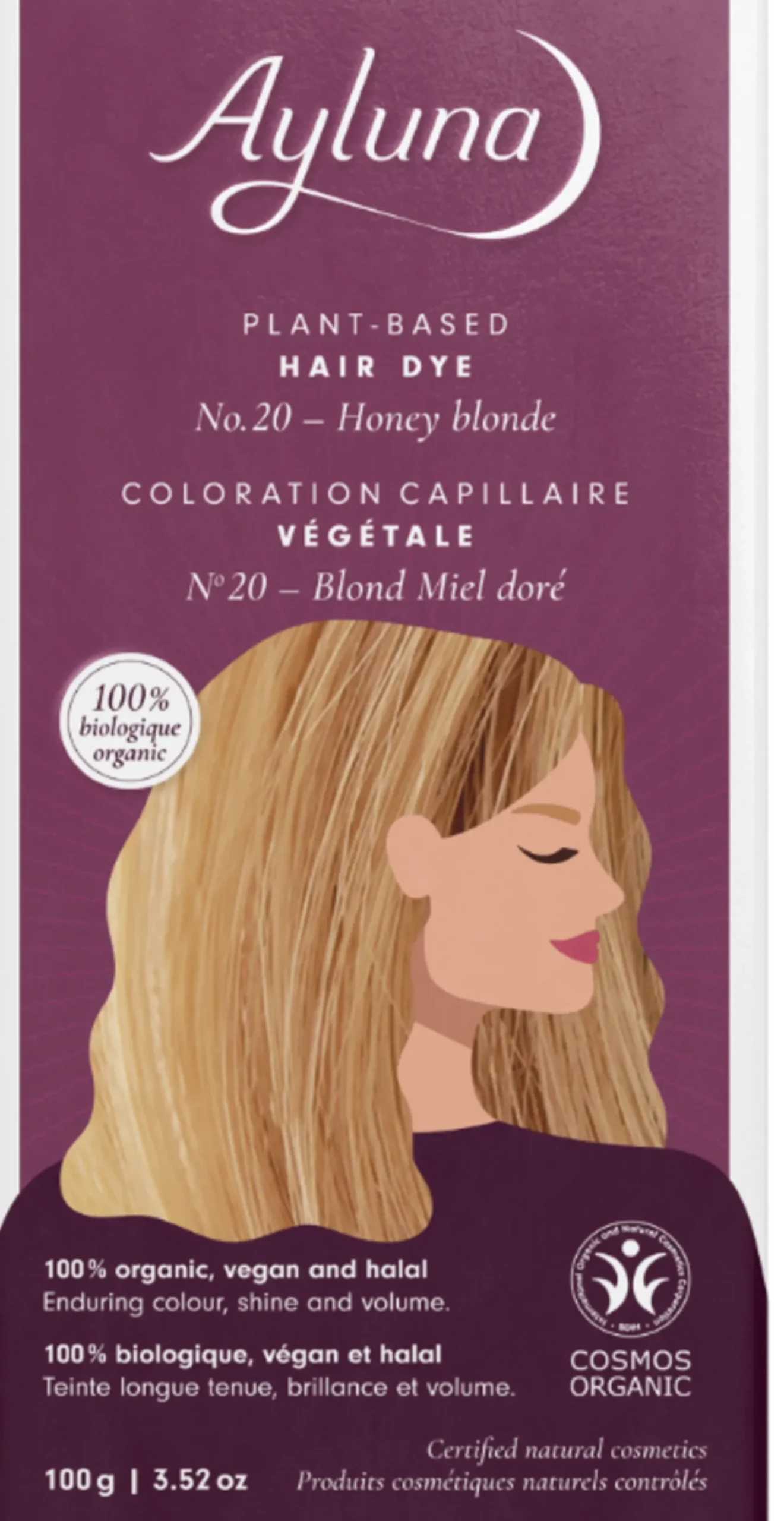 Tinta Vegetale Biondo Miele nr.20, 100 g